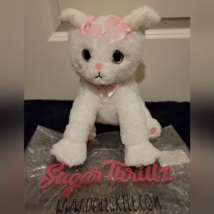Sugar Thrillz Dolls Kill Stuffed White Plush Kitty Cat